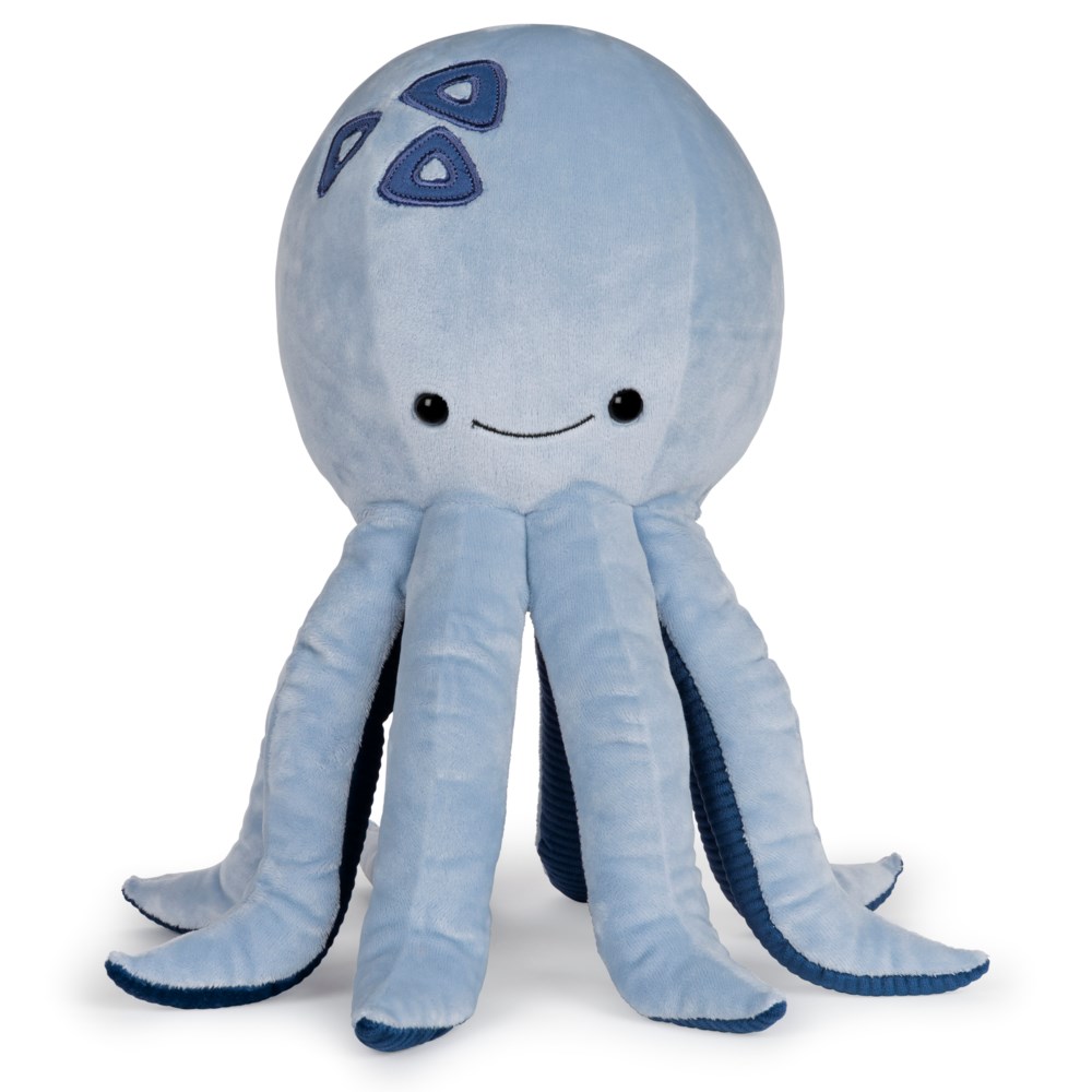 green and blue octopus plush